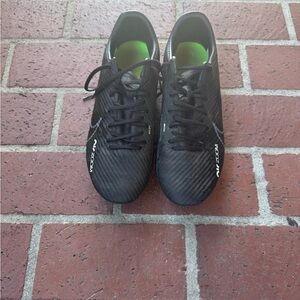 Nike Black Cleats with Green Interior